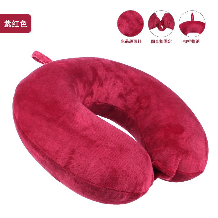 Office nap neck pillow, slow rebound neck pillow, travel portable airplane pillow