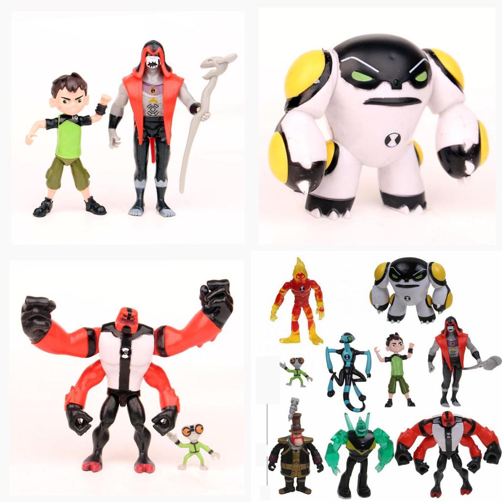 Set de Juego de Figuras de Acción Ben 10 Con Nueve Figuras de PVC de Calidad Premium Para Coleccionistas
