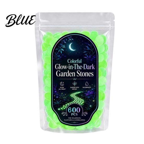 Fade Resistant Glow Rocks 1.5cm Luminous Stones in The Dark Garden Pebbles Outdoor Glowing Rocks Stones Decorative Pebbles for Pathway Patio