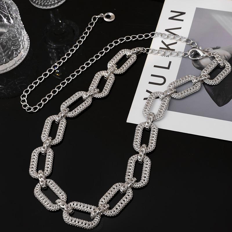 New European and American Waist Chain Women's High-end and Versatile Geometric Small Fragrance Belt Big Brand Retro Ethnic Style Thin Belt