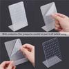 AEE4-6PCS Acrylic Jewelry Stand For Earrings Ear Studs Show Plastic Jewelry Display Rack Organizer Holder For Necklaces