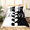 3D Valentine's Day Duvet Cover 2/3 Pieces Romantic Love Bedding Set AU/DE/EU Full Size Luxury Duvet Cover Polyester Soft Couple Cover