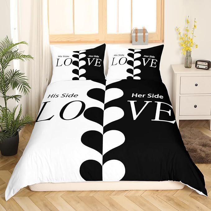 3D Valentine's Day Duvet Cover 2/3 Pieces Romantic Love Bedding Set AU/DE/EU Full Size Luxury Duvet Cover Polyester Soft Couple Cover