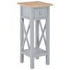 Day and Night - Day and Night Grey Wooden Side Table 27x27x65.5 Cm