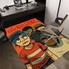 1ks Koberec Gorillaz, Kancelářský koberec Venkovní rohožka Domácí dekorace Plošný koberec Festival