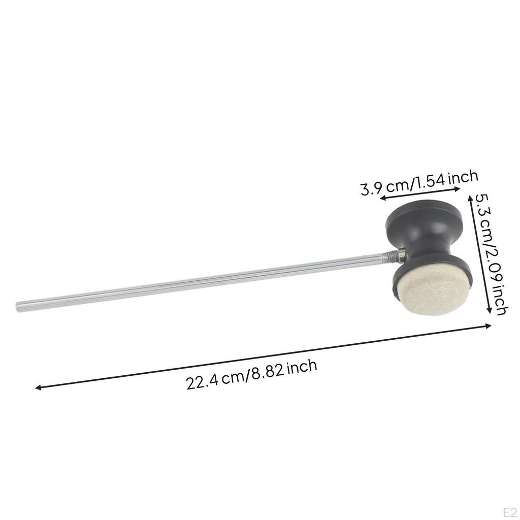 Bass Drum Beater with Felt Head Long-Lasting Hardware Portable