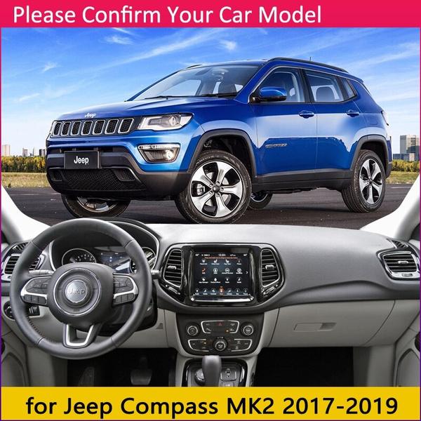 

Для Compass 2017-2019 Протиковзкий килимок Накладка на панель приладів Сонцезахисний навіс Dashmat Protect Carpet Автомобільні аксесуари Right Hand Drive чорний