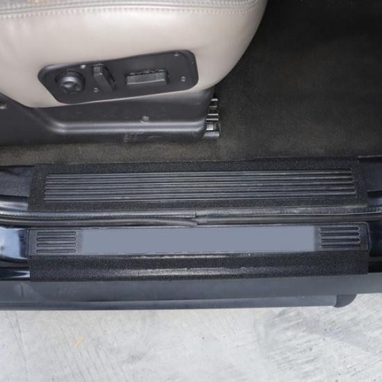 Carbon Fiber Door Sill Scuff Guard Plate Panel Trim Sticker For  Hummer H2 03-07