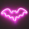 Bat Neon Sign LED Night Lights USB Battery Powered Halloween Wall Decoration Indoor Neon Wall Hanging Lamp For Home Bar Party