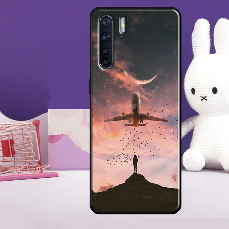 Plane Fly Your Dreams Case For Oppo A57 A77 A76 A16 A96 A17 A18 A60 A80 A40 A38 A58 A78 A98 A94 A74 A54 A15 A5 Pro