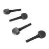 4Pcs Violin Tuning Peg Portable Fine Appearance Wood Violin Peg Replacement Black M00592