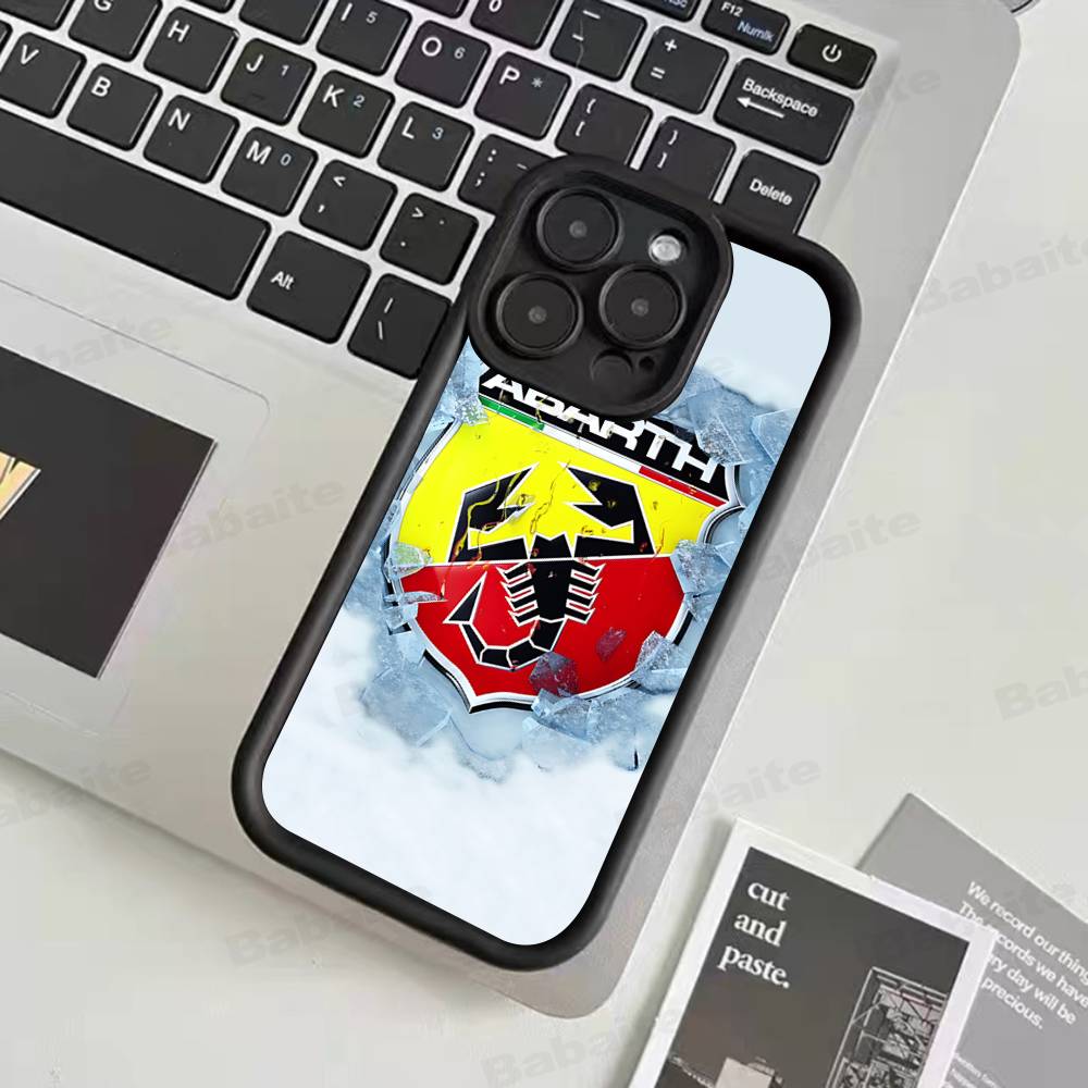 A-AbarthS-S Logo Phone Case For IPhone 17 16 15 14 13 12 11 Pro Max Mini Plus Soft TPU Back Cover