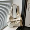 Korean version of casual underarm women's bag 2025 new simple bow design sense tote bag simple portable shoulder bag