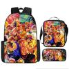 One Piece Cartoon Anime Rucksack Leichte Ergonomische Schultasche für Grundschüler Umhängetasche Federmäppchen Set