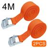 2pcs 4M Zinc Alloy Pressure Buckle Pallet Cargo Straps Luggage Fixed Car Fixed Tightener Tensioner Straps Ratchet Tie-Down Belt