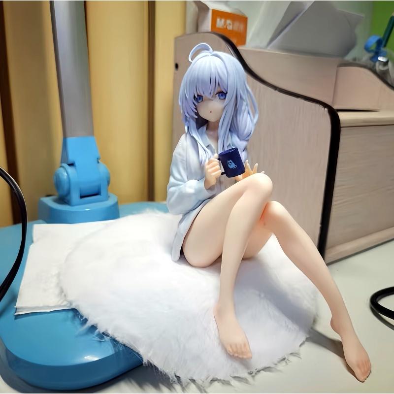In Stock The Journey Of Elaina 11cm Pajama Sitting Anime Girl Figure Collectible Decor Model Birthday Surprise Gift