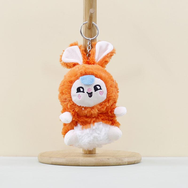 Rabbit Plush Cartoon Toys Keychain Stuffed Dolls Bag Decorations Gifts Kids