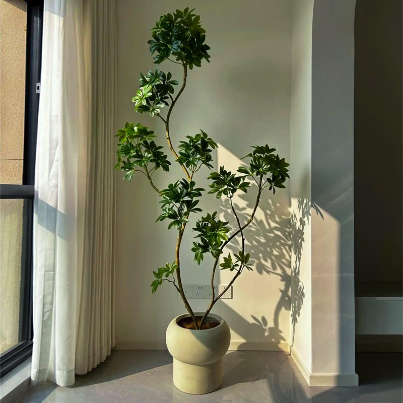 Luxury Fiddle-Leaf Fig Artificial Tree - Large Indoor Potted Plant Decor.