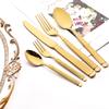 Mirror 6/24Pcs Tableware Set Stainless Steel Cutlery Knife Cake Fork Coffee Spoon Dinnerware Vintage Home Kitchen Flatware Set