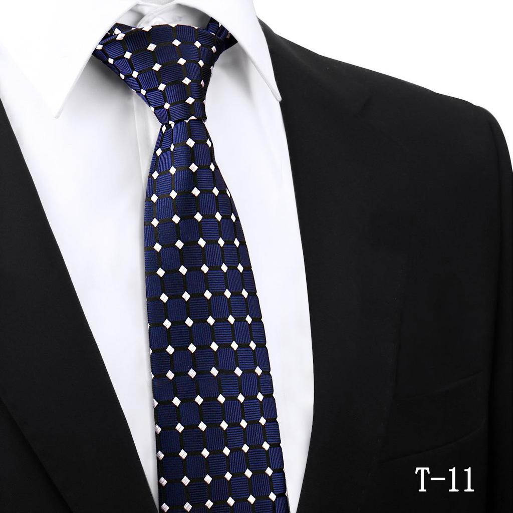 Handmade Paisley Stripe Jacquard Polyester Tie, 7.5cm