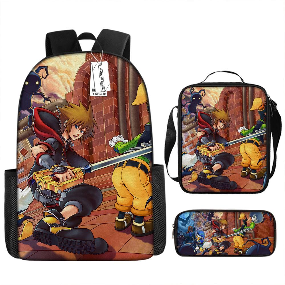Anime Backpack Kingdom Heart Backpack European and American School Bag