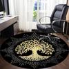 1PC Tree of Life Chair Carpet for Office, Indoor Non-Slip Washable Carpet, Soft Comfortable Mat For Office Room yy250930226