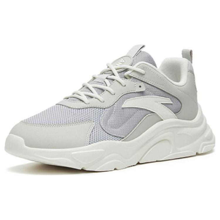 Anta Millennium 2.0 Textile, Synthetic Leather Slip Resistant Abrasion Resistant Low top Casual Shoes Men's Gray 112248891-9