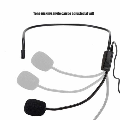 Mini XLR 3-pin TA3F Plug Headwear Microphone Headset Microphone, Comfortable To Wear, High Sound Quality Fidelity, Heart-shaped Directional Electrode