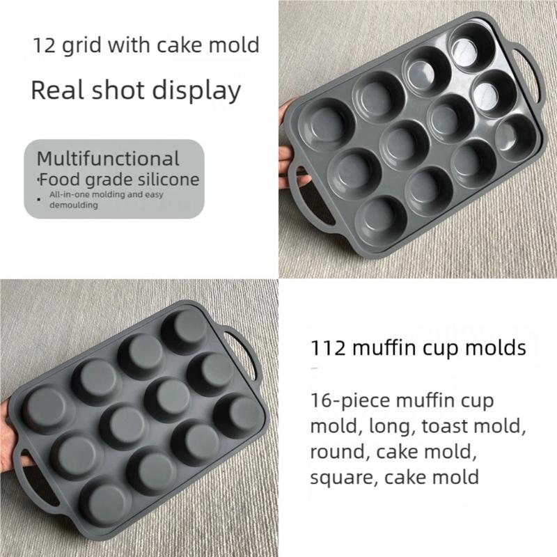 Nonstick Stainless Steel Frame Flexible Silicone Cake Pan For Dessert Chocolate Molds Oven Baking Accessories