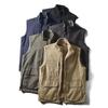 Double-Sided Wear Parka Vest Man Fleece Lined Padded Warm Keeping Autumn and Winter Vest Export Cattle Goods Outdoor Photography Fishing Vest