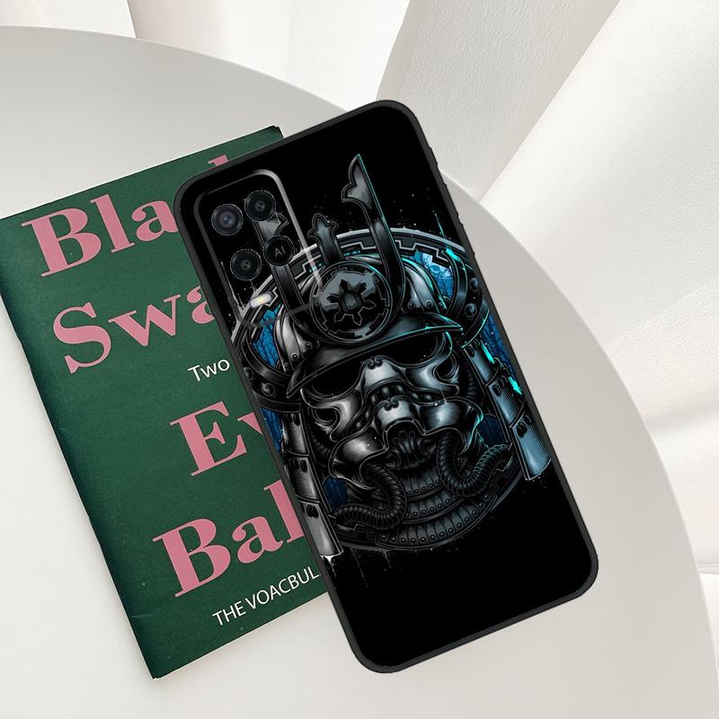 Samurai Mask Demon Case For Oppo A96 A76 A16 A15 A17 A52 A72 A54S A57S A58 A78 A98 A57 A77 A54 A74 A94 Cover