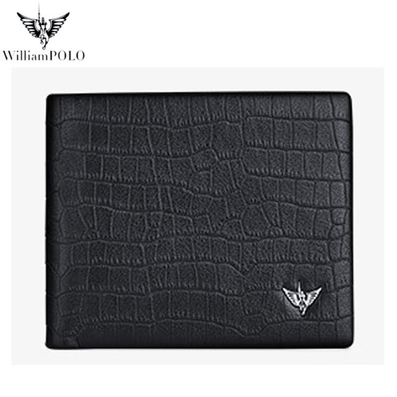 Мужской мягкий кожаный деловой кошелек WILLIAMPOLO POLO211553