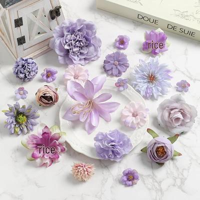 Kit de Fleurs en Soie DIY pour Épingles à Cheveux & Décorations de Mariage