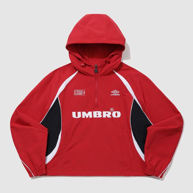 Umbro Hbl Sporty Casual Hooded Anorak Red (Uq123Cwt21) (B Type)