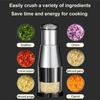 Stainless Steel 304 Garlic Chopper & Masher - Multi-functional Manual Garlic Press for Mincing, Slicing Peppers, Onions