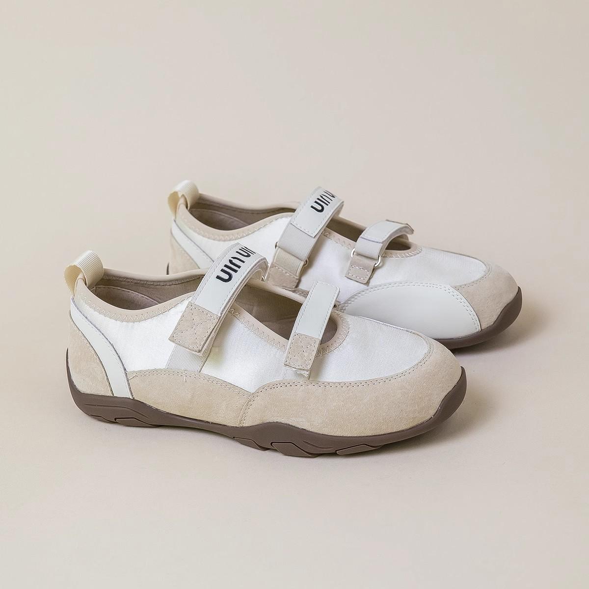 

Xiaoxiangfeng Ballet Dexun Shoes Womens 2025 New Velcro Shallow Mouth Soft Sole Shoes Small Casual Forrest Gump Shoes 40 абрикосовый