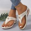 Casual Shoes Herringbone Slippers Women's Wedge Heels Fish-shaped Slippers
