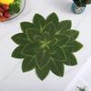 Sottopiatto Resistente al Calore Decorazione Tavola Forma Foglie Verdi Sottopiatto a Prova di Calore Lavabile Sottopiatti per Tavola da Pranzo Isolamento Termico Tavolo