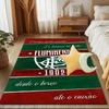 Flumi-nense Football Crest Printed Office Carpet Chair Cushion  Entryway Rug, Rugs for Living Room, Bedroom Christmas gifts