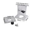 Base Assembly for 3701 3703 Trimmer Router with Clear Plastic Design to Improve Accuracy in Edge Banding Adjustments