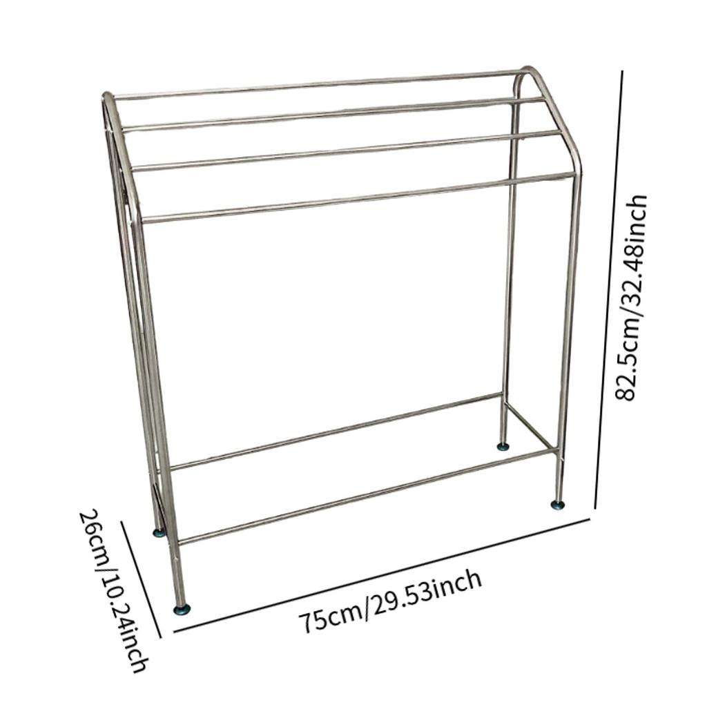 Standhandtuchhalter 4-stöckig für Decken neben Badewanne oder Dusche Handtuchständer Pool-Handtuchhalter Außenbereich
