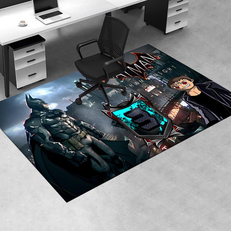 

Batman Arkham Knight Poster Print Office Mat Home Decor Office Desk Chair Rugs Chair Carpet for office Chair Mat Gift For Halloween & Christ 60cm by 90cm
