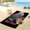 Led Zeppelin Custom Beach Towel, Print Your Name Text Lightweight Absorbent Towel for Swimming Travel