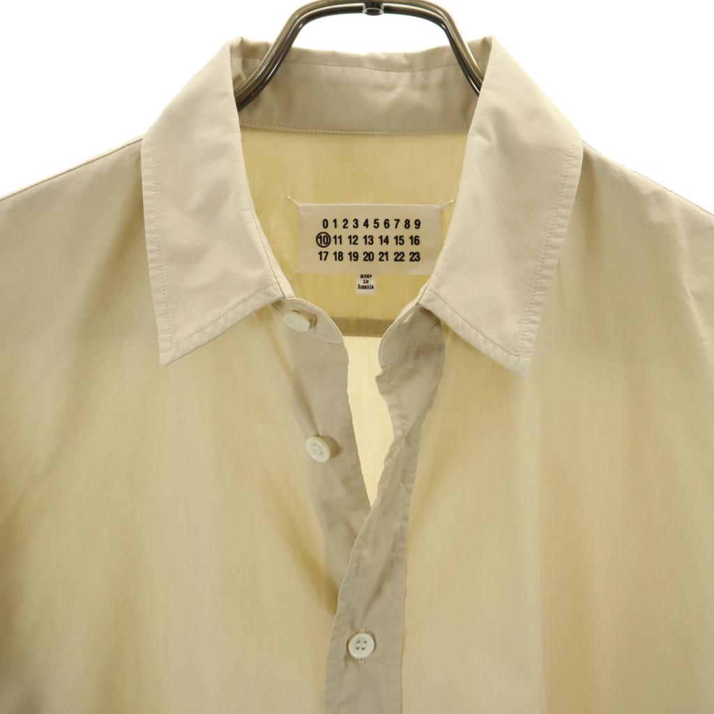 Maison Margiela 16SS Made In Romania Long Sleeve Cotton Shirt 48 Beige Men's Used