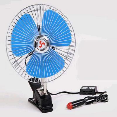 1 adet taşınabilir araba soğutma fanı 12V/24V elektrikli araba soğutma fanı ile 180 derece dönebilen kafa araç fanları araba için