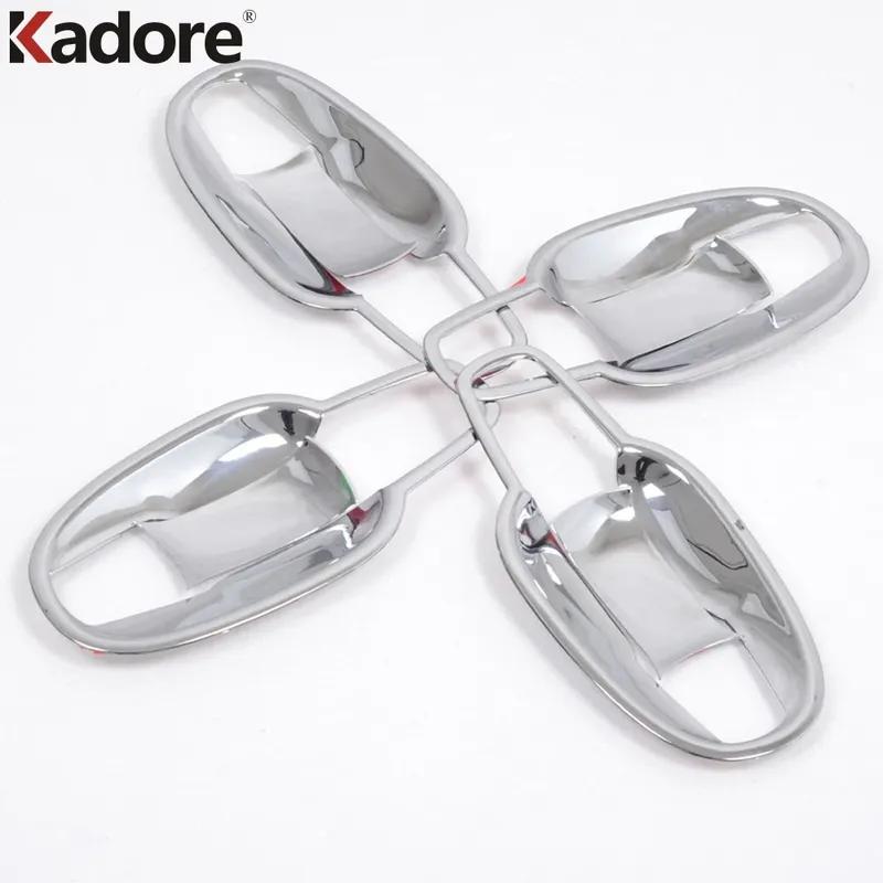 Side Door Handle Bowl Cup Cover Trim For Toyota Land Cruiser J200 LC200 FJ200 2008 2009 2010 2011 ABS Chrome Car Accessories