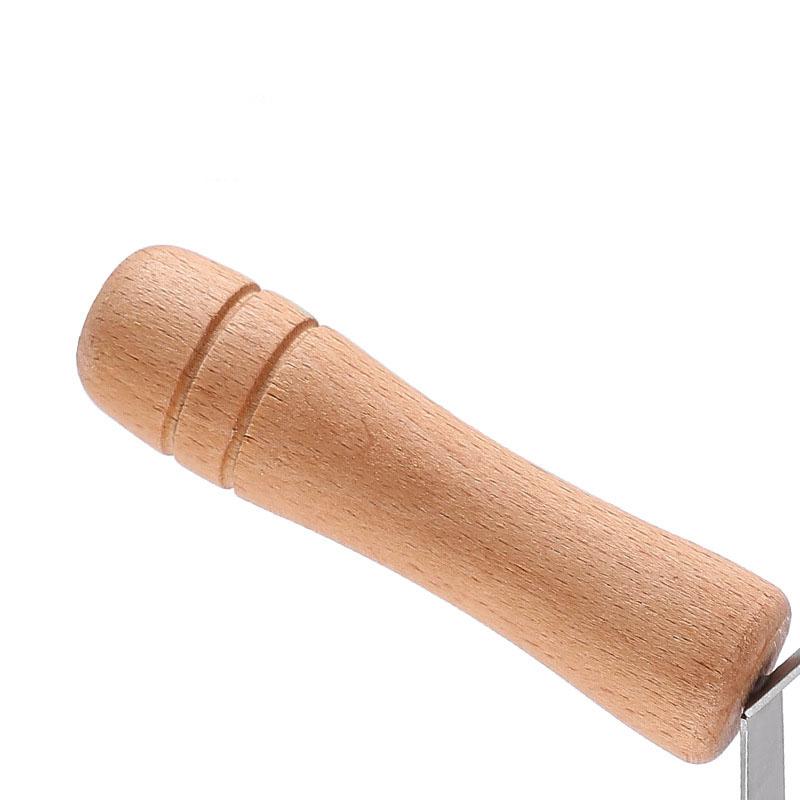 6 Wheel Pastry Cutter Stainless Steel Dough Lattice Pizza Bread Pastry Crust Roller Cutter with Wood Handle Baking Tool