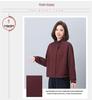 Women's Petite Stand-Up Collar Thickened Coat - 2024 Autumn/Winter Fashionable Loose Fit Casual Top