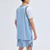 Anta Lighthearted Series Logo Letter Pattern Striped Tank Top And Shorts Basketball Suit Men Sportswear Light-Jade-Purple 152321205-4