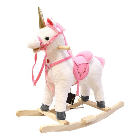 Horse Stick Toy for Pretend Play Plush Pony Head on Wooden Stick Soft Plush Horse Head Role Play Toy for Boys Girls